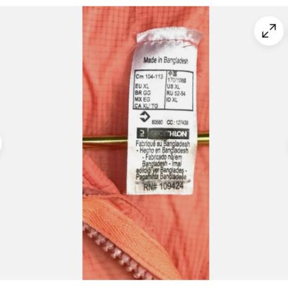 Simond Down Packable Coat Jacket condition US women’s XL Coral Warm - Picture 7 of 7